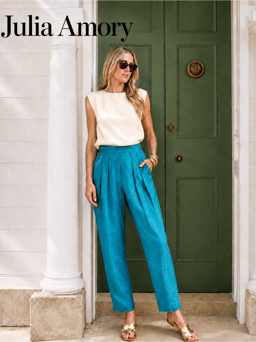 NWT Julia Amory 100% Silk Pants ✨